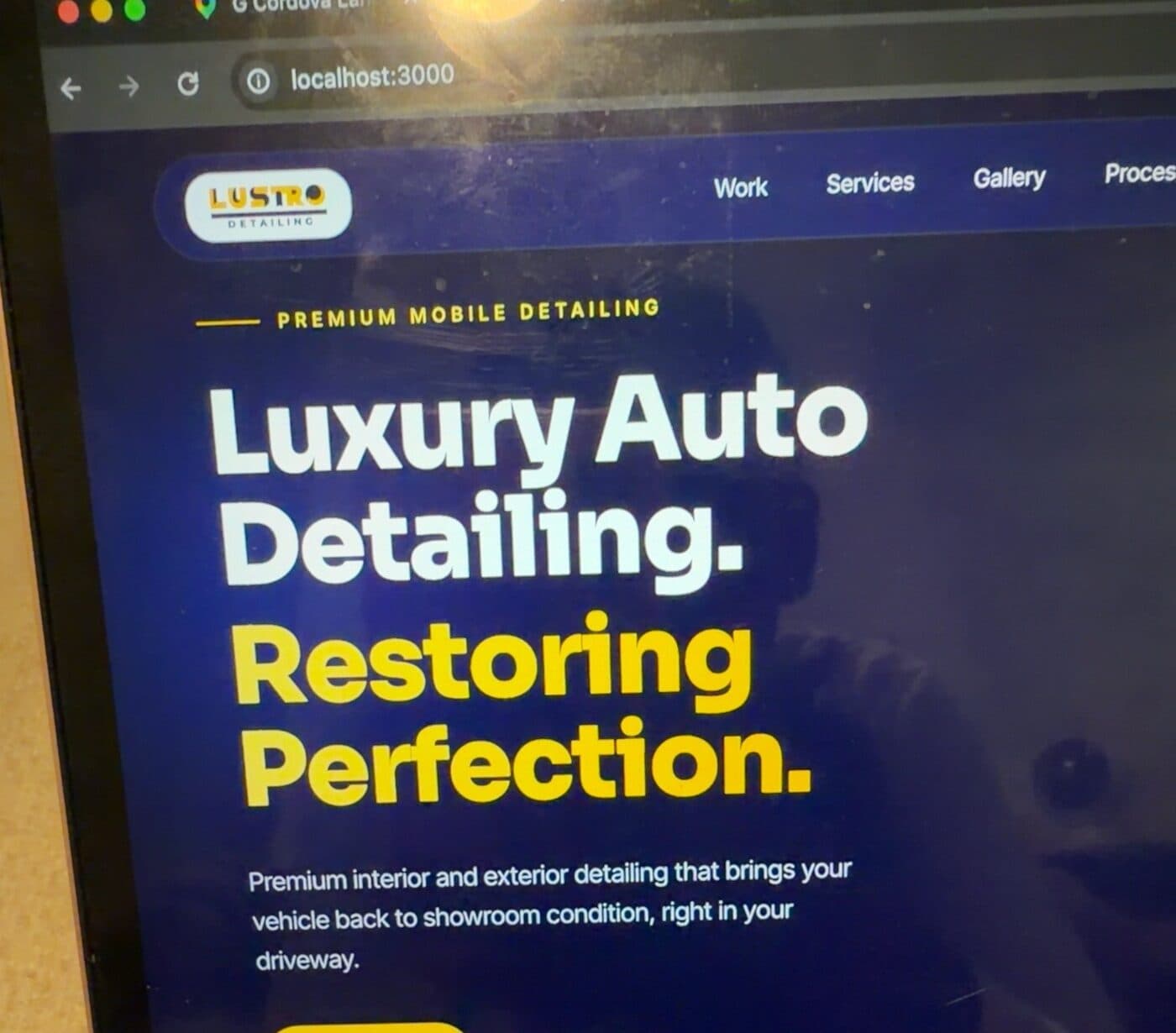 Lustro Detailing — Auto Detailing website